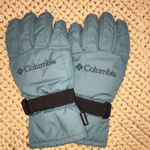 Columbia Womens Gloves Winter Omni-Shield Waterproof Teal/Black Size Medium